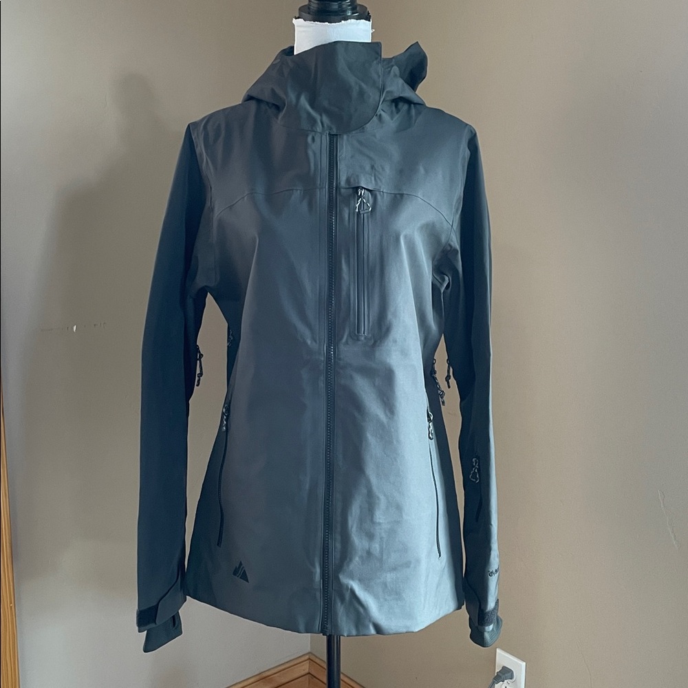 Strafe Women’s Waterproof Shell Jacket, Charcoal … - image 1